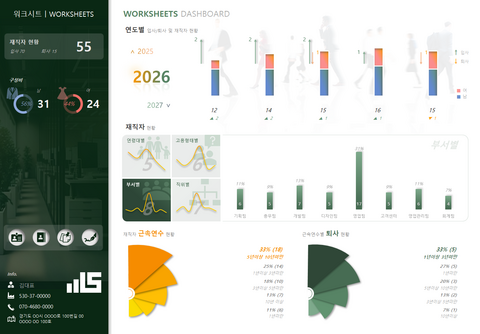 [인사·총무 필수] 사원관리 엑셀프로그램