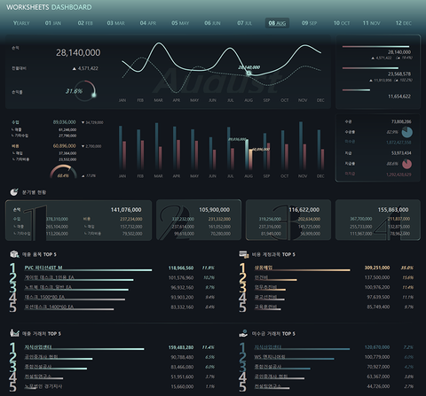 매입매출 & 재고 통합관리 엑셀프로그램